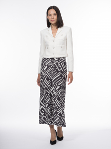 Юбка из 100% вискозы с геометрическим принтом