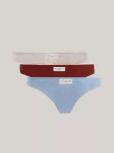 Logo Ribbed Thong 3-Pack