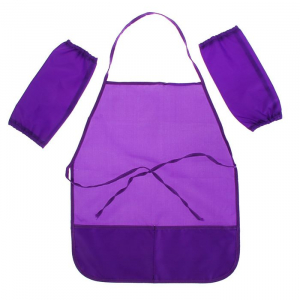 Фартук для труда + нарукавники Calligrata «Стандарт», 490?390/250?160 мм, размер S (рост 116-146), фиолетовый