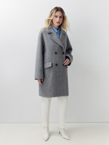 Демисезонное шерстяное пальто с мембраной