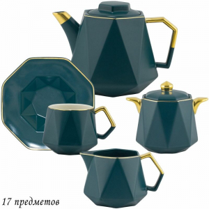 106-193 Чайный сервиз 17пр. 220 мл в под.уп.(х6)Фарфор