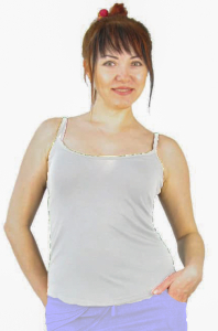 Топ однотонный, вискоза (белый)