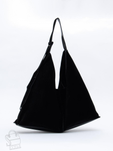 Сумка женская кожаная 1017M black Polina&Eiterou