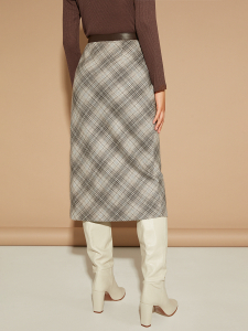 Юбка на запах в клетку