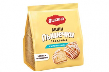 «Яшкино», «Заварные пышечки» в белой глазури, 153 г