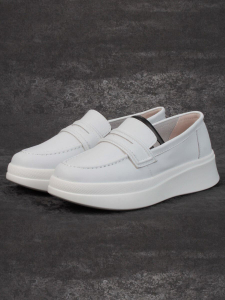 03-PDD171-1 WHITE Полуботинки женские (натуральная кожа)