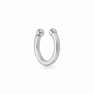 Серьга родированная серебро 925*