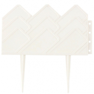 Бордюр для клумб 14х310 см, белый