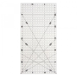 Линейка для черчения, акриловая, 15 х 30 см, прозрачная
