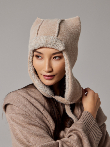 Ушанка двойная с шерстью мериноса PR 25033