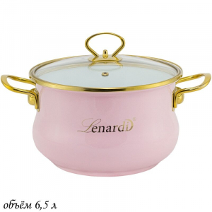 776-041 Кастрюля эмалированная 6,5л. с крышкой 26см. MIGUEL в под.уп.(х6)