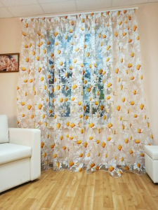 Тюль Ромашки органза