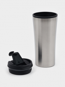 Термокружка Мастер К For you, 450 мл, 8?19 см сохраняет тепло 2 ч, нержавеющая сталь, цвет хром