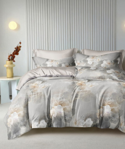 Пододеяльник Дымчатый пион (основа) сатин
