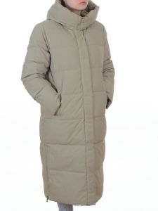 L667 LT. GREEN (OLIVE) Пальто зимнее женское (200 гр. холлофайбер)