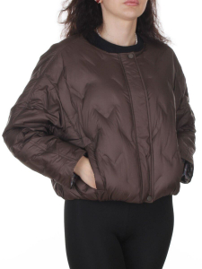 26-289 BROWN Куртка демисезонная пуховая женская