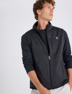 FULL ZIP SWEATER KNIT VEST