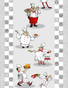 Ткань вафельная Шеф повар ширина 50 см