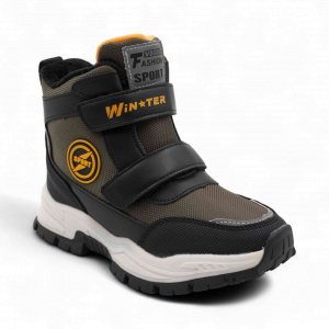 Ботинки мембранные на меху А7717-9 хаки