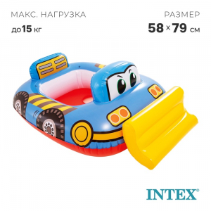 Круг для плавания с сиденьем «Транспорт», от 1-2 лет, МИКС, 59586NP INTEX