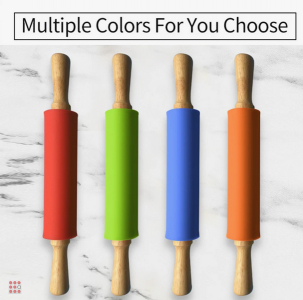 Скалка силиконовая кулинарная 38 см