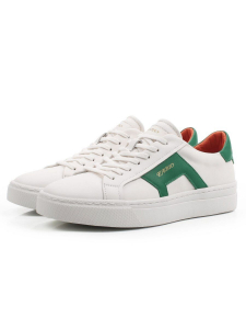 03-X30221-A3 WHITE/GREEN Кеды мужские (натуральная кожа)