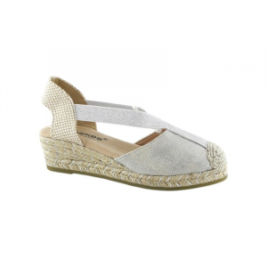 Amarpies. Valenciana Platino Confort Cuña Yute
