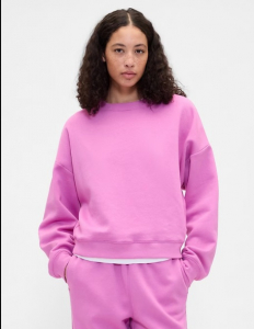 Relaxed Wedge Crewneck Sweatshirt