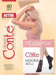 Conte elegant Колготки ACTIVE 40+SOLO 40 (Набор)