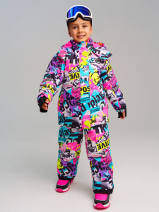 Комплект зимний для девочки: куртка, комбинезон