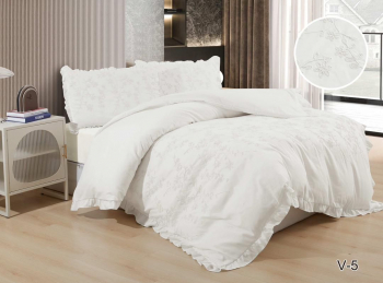 КПБ EFOR SATIN с одеялом с вышивкой 