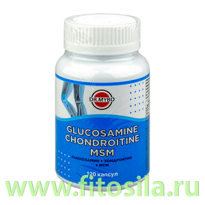 Глюкозамин+Хондроитин+МСМ,120 капсул Dr.Mybo БАД