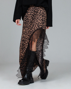 Юбка шёлковая с кружевом UD002