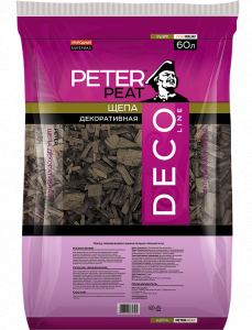 Щепа декоративная черная, 60 л, линия Деко