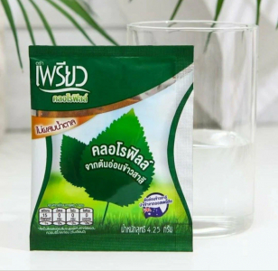 Тайский хлорофилл 100% питьевой порошок Preaw Brand Chlorophyll, пакетик 4,25 гр.