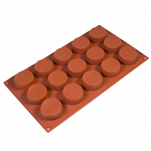 Силиконовая форма Тарталетка,  d=38 мм, h=20 мм, 15 ячеек