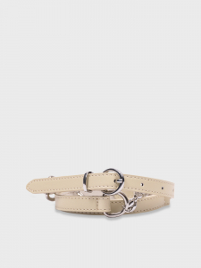 Ремень с цепочкой белый