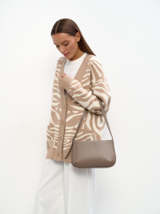 Женская кожаная сумка Richet 3155LNOZ 612 Тауп