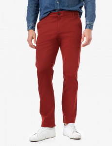 STRAIGHT TWILL CHINO PANTS
