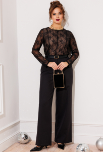 Джемпер Gizart 15352 чёрный кружево