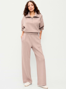 High-Waisted Bounce Fleece Wide-Leg Sweatpants