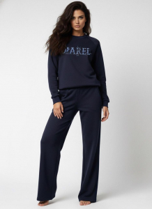 Женский костюм с брюками и худи 408