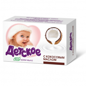 Мыло-крем туалетное твердое детское 