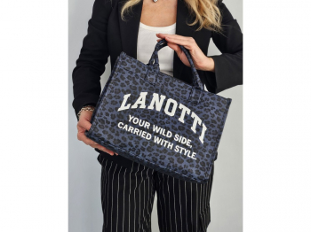 Сумка женская Lanotti 2504-2/синий леопард