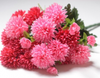 Искусственные цветы, Ветка в букете хризантема 18 голов (1010237)