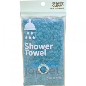 Shine Shower Towel Мочалка для тела с плетением Гофре, жёсткая, 20х95 см