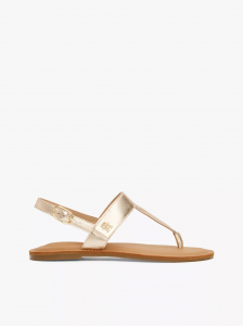 Metallic Leather Sandal