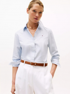 Regular Fit Solid Stretch Oxford Shirt