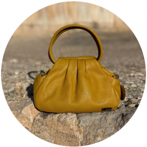 Итальянская сумка из натуральной кожи от AB Zapatos PELLE LUX OCRA В НАЛИЧИИ В РОССИИ