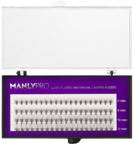 Ресницы пучковые Manly Pro шелк 6, 8, 10, 12 мм РП06